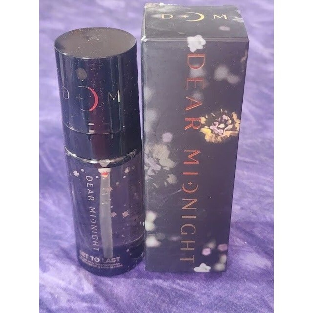 Dear Midnight Set to Last Longwear Face Makeup Setting Finishing Spray 2oz NIB